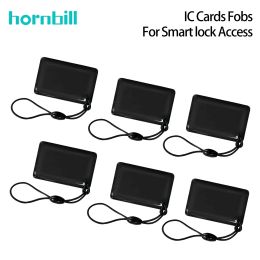 Control 3/6/12PCS Smart IC Card Fobs For Smart Door Lock Keyless Entry Locks Smart Keyfobs Key Tags Card RFID Access Control Reader