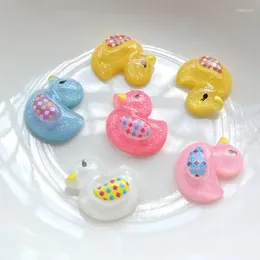 Decorative Figurines Cute Duckling Flat Back Resin Cabochons Scrapbooking DIY Jewellery Craft Decoration Accessories 20pcs -HF81