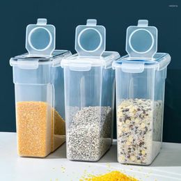 Storage Bottles Dry Food & Cereal Containers For Sugar Flour Snack Baking Supplies Leak-Proof With Locking Lids