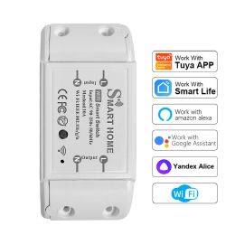 Control Smart Home Wifi Wireless Remote Switch Breaker Domotica LED Light Controller Module Alexa Google Home Smartlife Tuya eWelink APP