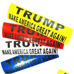 Car Stickers New 6 Colour Donald Trump 8X30Cm Make America Great Again Decal For Styling Vehicle Paster Reflective Bumper Drop Deliver Dhsup