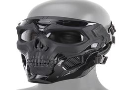 Halloween Skeleton Airsoft Mask Full Face Skull Cosplay Masquerade Party Mask Paintball Military Combat Game Face Protective Mas Y3691674