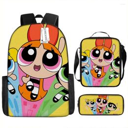 Backpack The Girl Schoolbag Travel Lunch Bag Pencil Case Gift For Kids Students