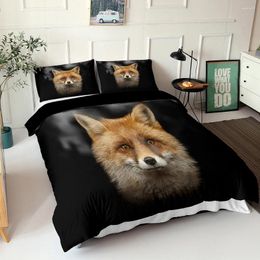 Bedding Sets Cute Set For Kids Adults Gift Animal Duvet Cover Black Comforter Bed Linen 3D Quilt King Size Bedroom Decor Home