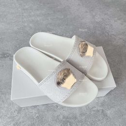 S Designer Slippers New Fashion Classics PALAZZO Sandal Casual Shoe Mule Mens Womens Sandale Sliders Metal Slipper Summer Platform Flat Slide Wholesale 19s