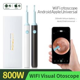 Cameras Wireless Intelligent Visible 800W Silicone Luminous Ear Spoon Endoscope Camera 3.9mm Ear Cerumen Remover Mini Camera