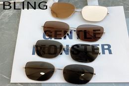 Sunglasses Women 2022 For Men Bling Luxury Designer Vintage Trending Products Alloy UV400 Brown Sun Glasses6656100