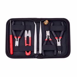 Equipments 1 set Jewellery Making Tool Kits Pliers Set Round Nose Pliers Side Cutting Pliers Wire Cutter Scissor Beading Tweezers F60