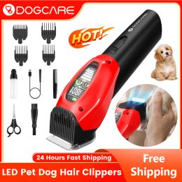 Clippers DOGCARE PC01 Dog Clipper Hair Trimmer Grooming Cutting Machine LED Display With Light Pet Dog Grooming Equipment Hair Clipper