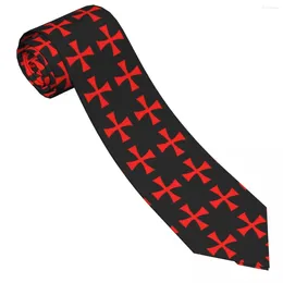 Bow Ties Templar Symbol Tie Jesus God 3D Printing Cosplay Party Neck Funny For Men Women Pattern Collar Necktie Gift