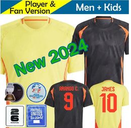 24/25 ColOMbiA JAMES Soccer Jerseys Kids Kit 2025 CoLUmBIa National Team Football Shirt Home Away Set Camisetas 2024 Copa America D.VALOYES ARANGO C. CHUCHO CUADRADO