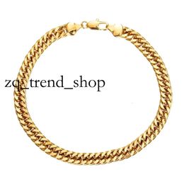 Anklets Wide 6mm Cuban Link Chain Gold Colour Anklet Thick Ankle Bracelet for Women Men Waterproof Anklets 30