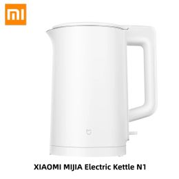 Kettles Xiaomi Mijia Electric Kettle N1 1.5L Intelligent Temperature Control AntiOverheat Fast Hot boiling Stainless Water Kettle Teapot
