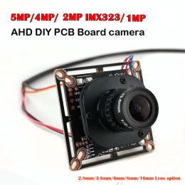 Lens HD 5MP 4MP 2MP AHD Camera Module DIY PCB Board CMOS IMX323 720P 1080P AHD Mini camera with ircut for cctv security ahd system