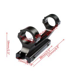 Scopes Tactical Heavy Duty Cantilever Scope Mount 25.4mm Dual Rings 20mm Picatinny Rail Adapter Weaver Rifle Hunting Caza