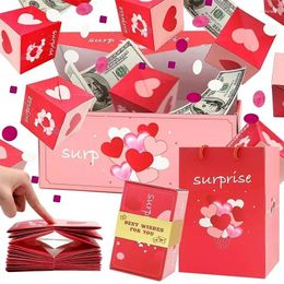 Gift Wrap Surprise Explosive Box With Confetti Creative Bounce DIY Folding Up Birthday Christmas Valentine's Day