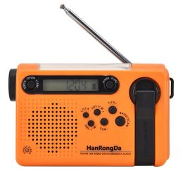 Radio HRD900 Emergency Hand Crank Radio 2000mAh Battery Radios Solar Power LED Flashlight SOS Alarm Full Band Receiver Portable FM