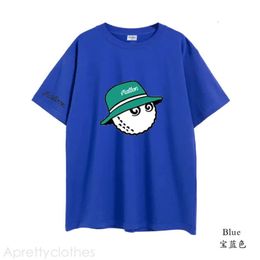 Men's Tshirts Malbon Golf Tshirt Men Women 2024 Summer Cotton Top Bucket Hat Short Sleeve Fashion Couple Loose Malbon Clothing 294