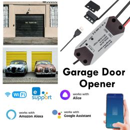 Control NEW WiFi Garage Door Opener Wireless Smart Shutter door Motor Controller Work With Ewelink Alexa Google Yandex Alice smartthings