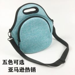 Bags 2020 Summer New Lunch Bag Shoulder Strap Lunch Box Bag Neoprene Diving Material Lunch Insulation Bag