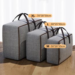 Bags Clothes Quilt Bags Container Organizers With Handle Fabric Storage Bags With Lids For Bedroom Closet Wardrobe