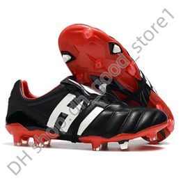 Football Boots Gift Bag Quality Accuracy High Ankle Soccer Cleats Mens Firm Ground Soft Leather Pink 2024 New Football Shoes US Size 6-11 965