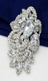 2017 Elegant glassrhinestone large brooch pins flower Jewellery for wedding pins and brooches for women danbihuabi brooches china8326649