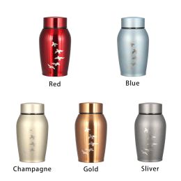 Memorials 250ML Stainless Steel Pet Urns Urns For Dogs Cat Bird Cremation Ashes Keepsake Urn