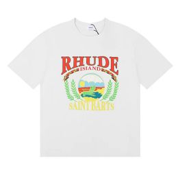 24ss rhude men t shirt shorts high quality designer fashion short sleeve europe america men women round neck tshirts and short US Size S-XLNDRB