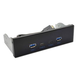 Cards PAN4USBV01 USB 3.2 Front Panel Hub,Optical USB3.2 TYPEC 19PIN Connector Easy to Instal No External Power Needed 184A