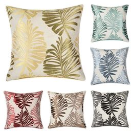 Cotton Leaves Fashion Linen Tree Pattern Throw Pillow Cushion Cover Seat Car Home Decor Sofa Bed Decorative Pillowcase 45x45cm ative case