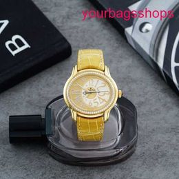 AP Titanium Wrist Watch Millennium Series 77301BA ZZ D097CR.01 Gold Plated Rice Plate 18k Diamond Automatic Mechanical Womens Watch
