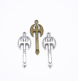 Bulk 200pcslot Axe charm pendant vikings charm lagertha good for DIY craft Jewellery making 37X14MM7318579