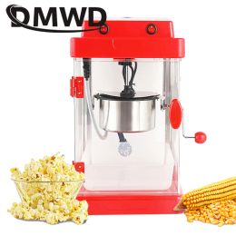 Makers 110V/220V Commercial Household Popcorn Machine Hot Air Oil Popped Corn Popper Automatic DIY Popcorn Maker Heating NonStick Pot