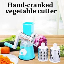 Mixers Manual Kitchen Vegetable Cutter Handcrank Multipurpose Grater Fruit Potato Cucumber Slicer Food Processor Kitchen Tool