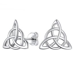 925 Stering Silver Celtic Knot Stud Earrings Triquetra Irish Jewellery for Women Hypoallergenic NickelFree Jewellery 240408