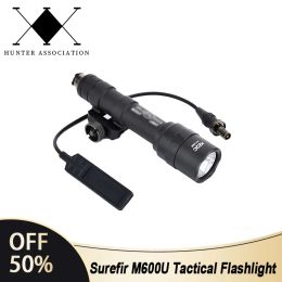 Scopes SF M600U Tactical Flashlight With Pressure Button Dual Fuction Switch Fit 20MM Picatinny Rail Airsoft Outdoor Hunting LED Light