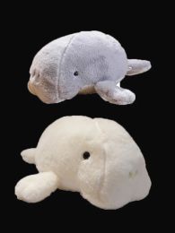 Dolls 50cm White Lifelike Manatee Doll Plush Toy Stuffed Soft Dugong Pillow Sea Animals Toys for Girls Gift Aquarium Souvenir