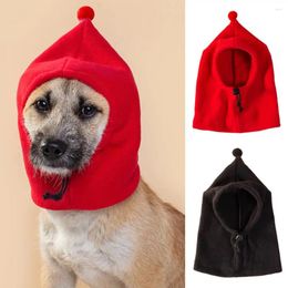 Dog Apparel Soft Hat Stylish Winter Pet Adjustable Drawstring Design For Windproof Comfort Warmth Dogs