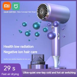 Dryer Xiaomi Mijia New Hair Dryer Thermostatic Blue Light Hair Care Hot And Cold Wind Hair Salon Blow Dryer Fast Drying