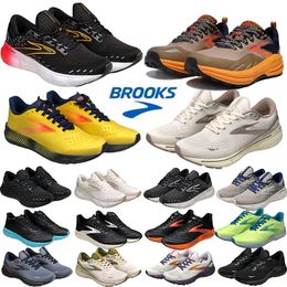 Glycerin Gts Brooks 20 Ghost 15 16 Running Shoes for Men Women Designer Sneakers Hyperion Tempo Triple Black White Yellow Mens Womens Outdoor Sports Trainers 36-45