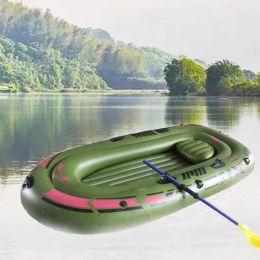 Accessories 1~3 Person Thickening PVC Iatable Boat Raft River Lake Dinghy Boats Kayak Canoe Pump Drifting Fishing Rowing Air Boat and Oar