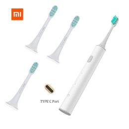 Control Original Xiaomi Mijia T300 Sonic Electric Toothbrush Smart High Frequency Vibration Magnetic Motor replacement brush