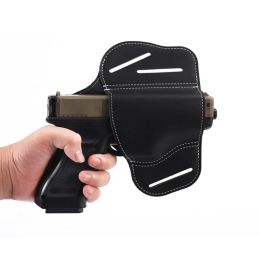 Accessories Universal Gun Leather Belt Holster Hunting Shooting Outdoor Sports Tactical Holster Conceal Carry Glock 19 1911 Gun Case