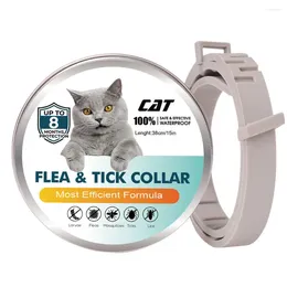 Dog Collars & Cat Collar 8 Month Flea Tick Prevention Anti Mosquitoes Silicone Adjustable Pet Supplies