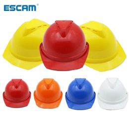 Caps ESCAM Customize Logo Safety Hard Hats Cap Breathable Construction Work Protective Helmets ABS Protect Rescue Helmets