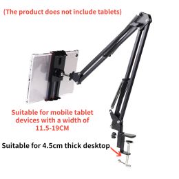 Stands 360 Degree Long Arm Tablet Holder Stand for 4 to 11inch Tablet Smartphone Bed Desktop Lazy Holder Bracket Support for iPad