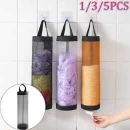 Bags 1/3/5PCS Kitchen Grocery Bag Home Holder Wall Mount Plastic Bag Holder Dispenser Hanging Storage Trash Garbage Bag Garbage Bag