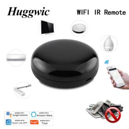 Control Huggwic Tuya WiFi IR Remote Control Smart Universal Infrared Controller For Alexa Google Home