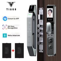 Control WIFI APP 3D Face Recognition Smart Lock Fingerprint Biometric Card Key Digital Lock Finger Vein Home Smart Door Lock